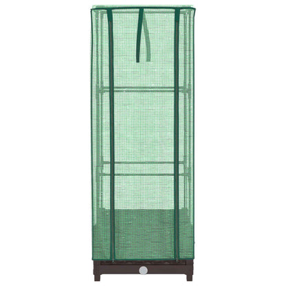 Plantenbak verhoogd met kashoes 40x40x123 cm rattanlook