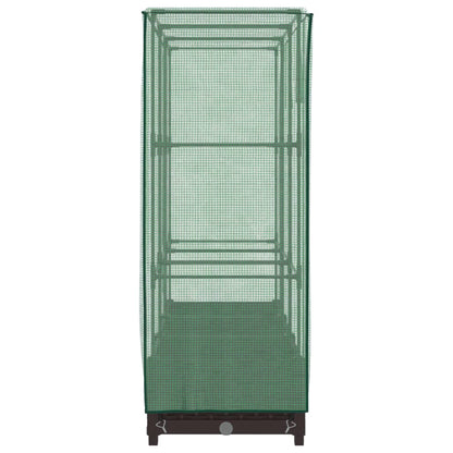 Plantenbak verhoogd met kashoes 120x40x123 cm rattanlook