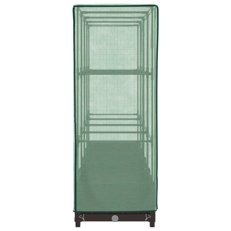 Plantenbak verhoogd met kashoes 160x40x123 cm rattanlook
