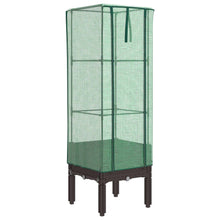 Plantenbak verhoogd met kashoes 40x40x140 cm rattanlook