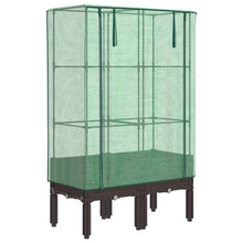 Plantenbak verhoogd met kashoes 80x40x140 cm rattanlook