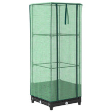 Plantenbak verhoogd met kashoes 40x40x123 cm rattanlook