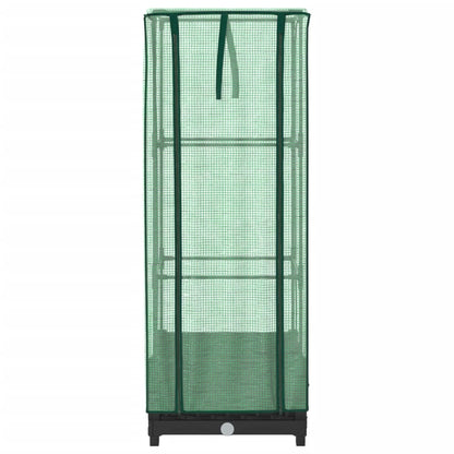 Plantenbak verhoogd met kashoes 40x40x123 cm rattanlook