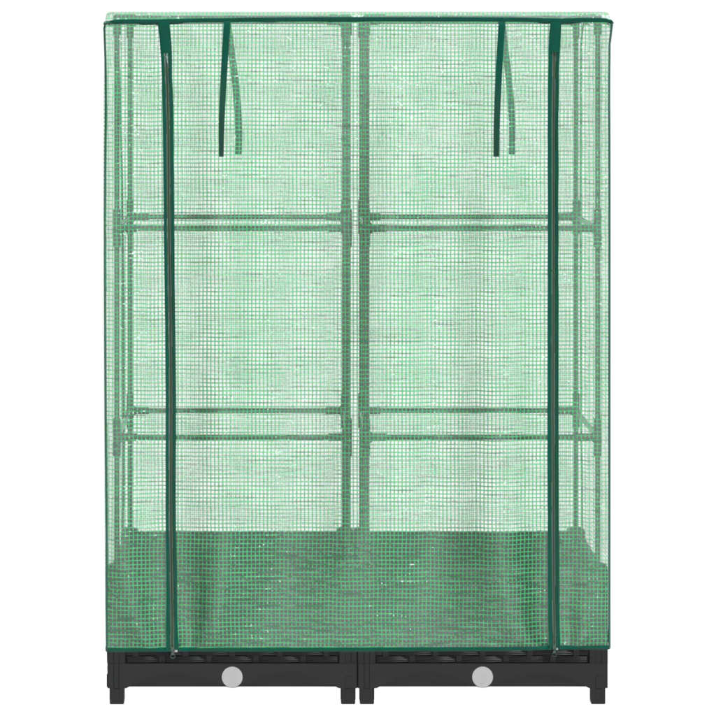 Plantenbak verhoogd met kashoes 80x40x123 cm rattanlook