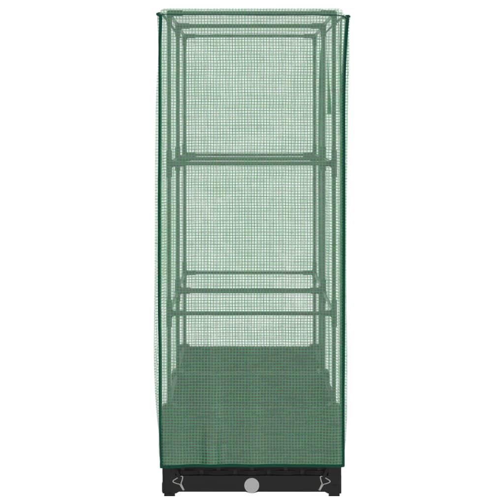 Plantenbak verhoogd met kashoes 80x40x123 cm rattanlook