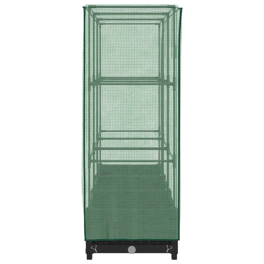Plantenbak verhoogd met kashoes 120x40x123 cm rattanlook