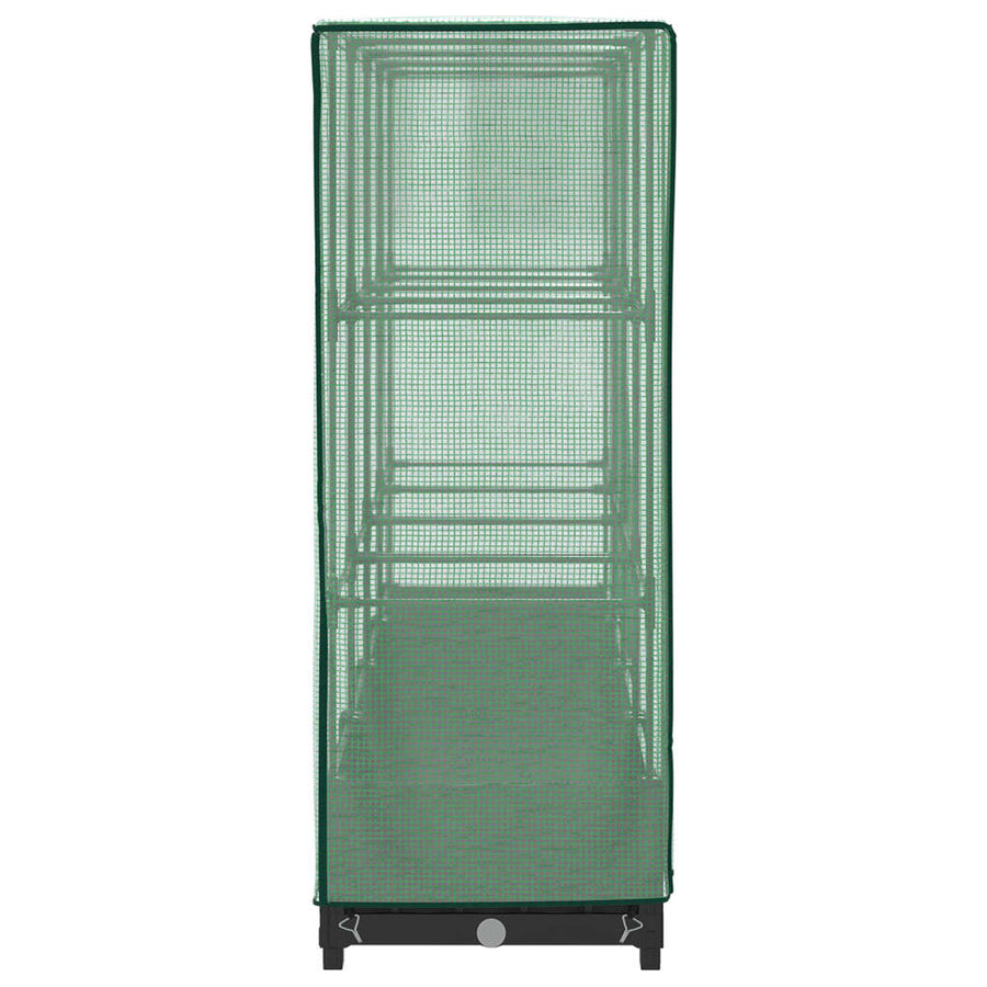 Plantenbak verhoogd met kashoes 160x40x123 cm rattanlook