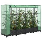 Plantenbak met kashoes 160x40x123 cm rotanlook