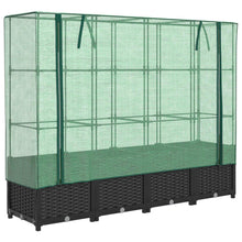 Plantenbak verhoogd met kashoes 160x40x138 cm rattanlook