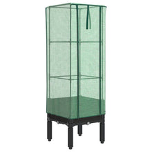 Plantenbak verhoogd met kashoes 40x40x140 cm rattanlook