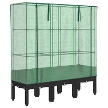 Plantenbak verhoogd met kashoes 120x40x140 cm rattanlook