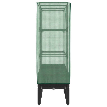 Plantenbak verhoogd met kashoes 120x40x140 cm rattanlook