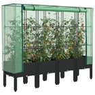 Plantenbak verhoogd 160x40x140 cm poly rattanlook