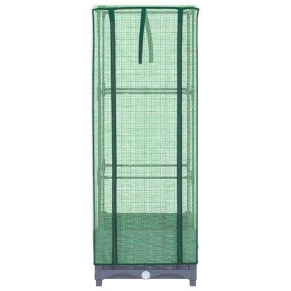 Plantenbak verhoogd met kashoes 40x40x123 cm rattanlook