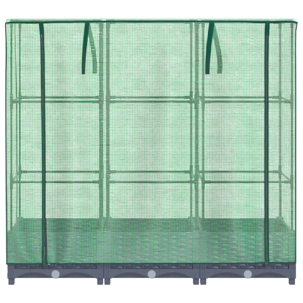 Plantenbak verhoogd met kashoes 120x40x123 cm rattanlook