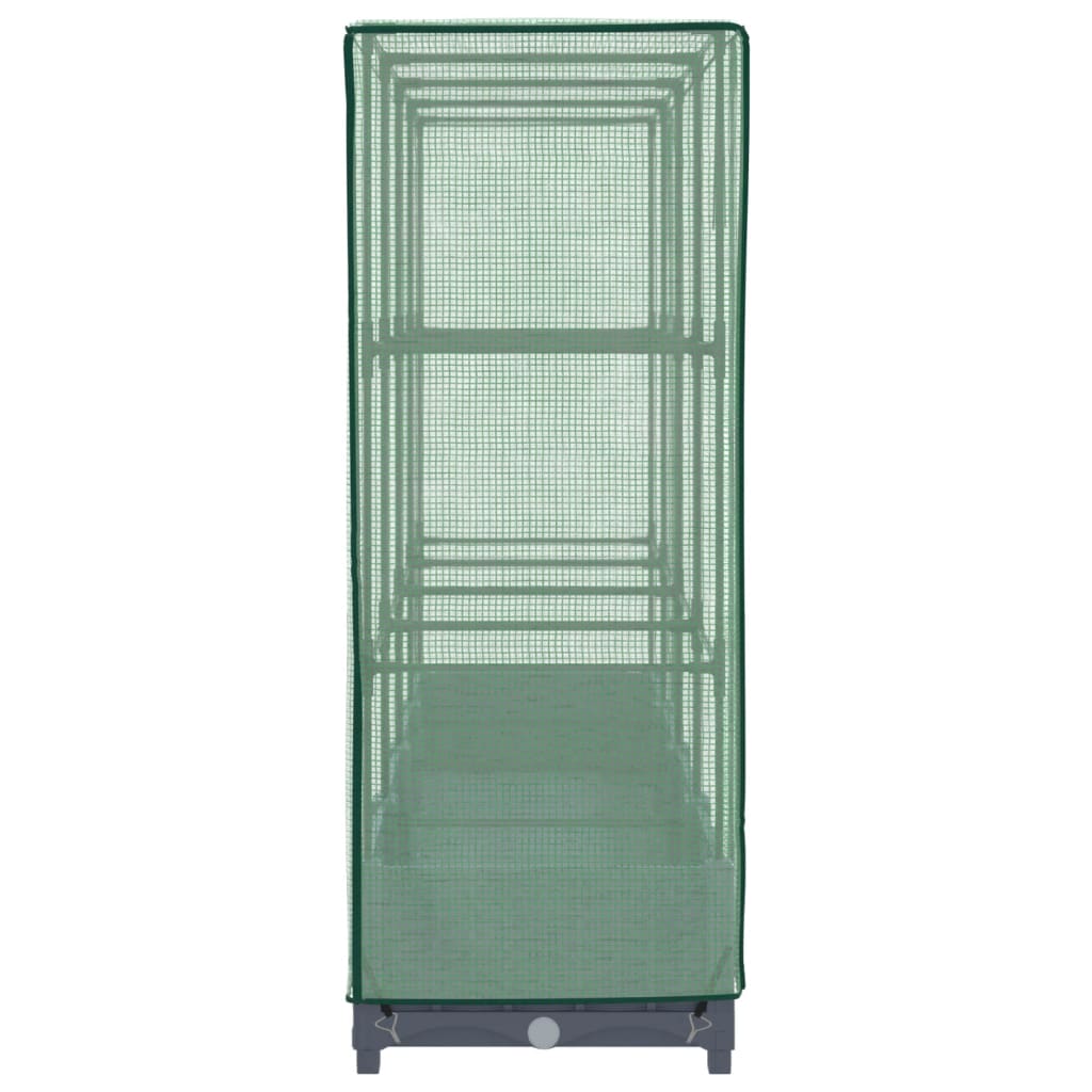 Plantenbak verhoogd met kashoes 160x40x123 cm rattanlook