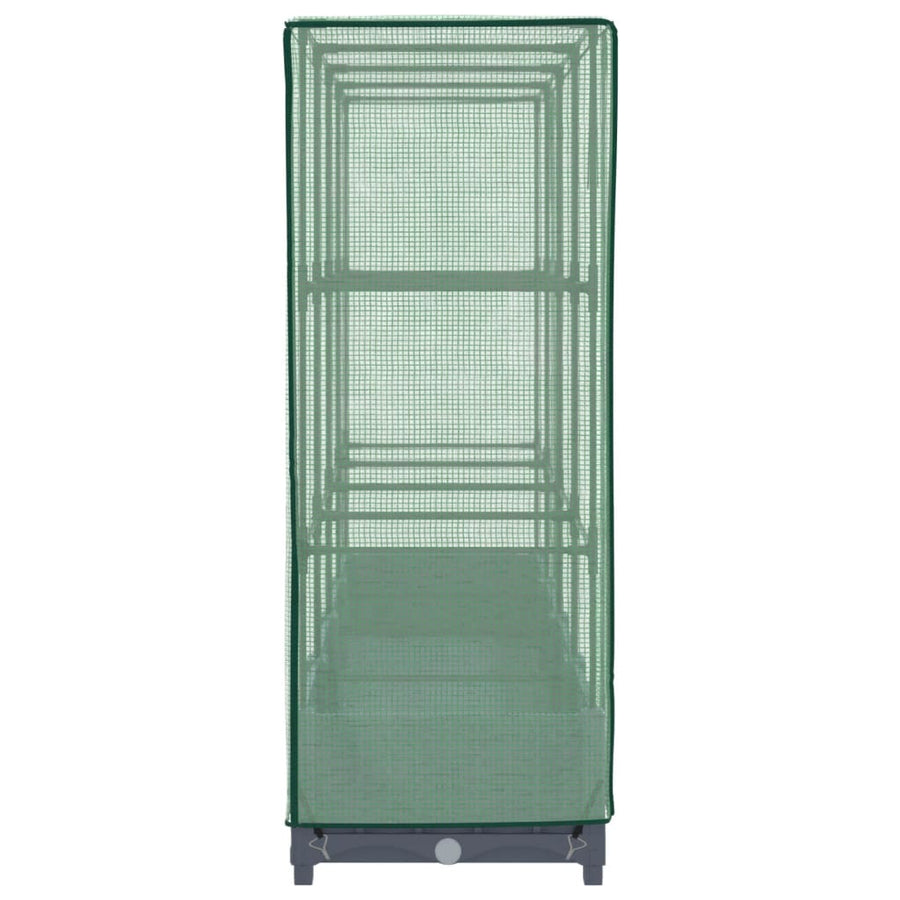 Plantenbak verhoogd met kashoes 160x40x123 cm rattanlook