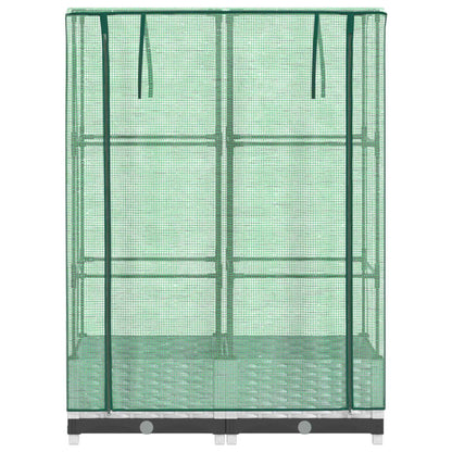 Plantenbak verhoogd met kashoes 80x40x123 cm rattanlook