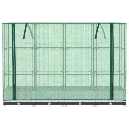 Plantenbak verhoogd met kashoes 160x40x123 cm rattanlook