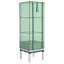 Plantenbak verhoogd met kashoes 40x40x140 cm rattanlook
