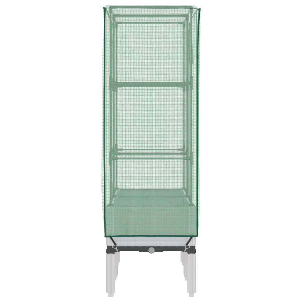 Plantenbak verhoogd met kashoes 80x40x140 cm rattanlook