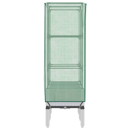 Plantenbak verhoogd met kashoes 80x40x140 cm rattanlook