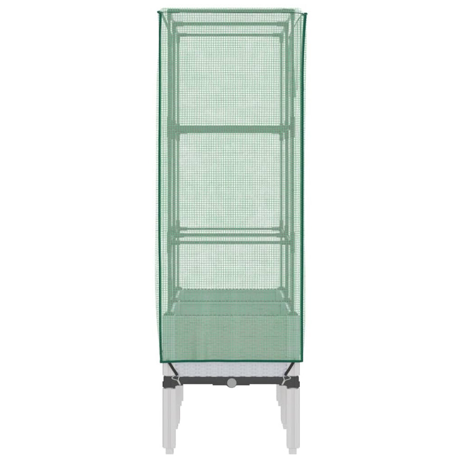 Plantenbak verhoogd met kashoes 80x40x140 cm rattanlook