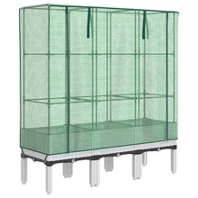 Plantenbak verhoogd met kashoes 120x40x140 cm rattanlook