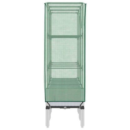 Plantenbak verhoogd met kashoes 120x40x140 cm rattanlook