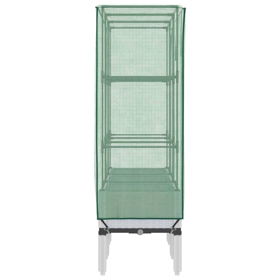 Plantenbak verhoogd met kashoes 120x40x140 cm rattanlook