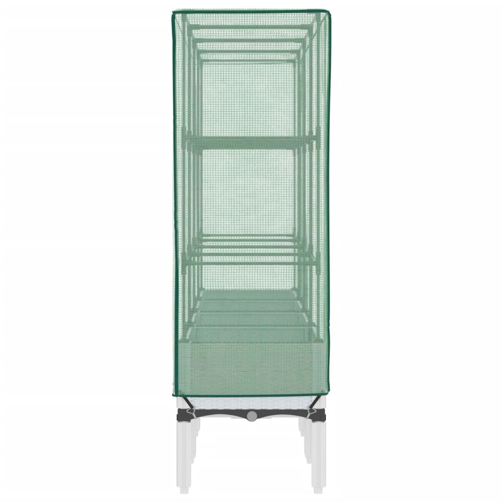 Plantenbak verhoogd met kashoes 160x40x140 cm rattanlook