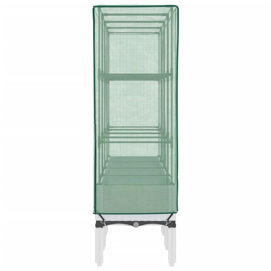 Plantenbak verhoogd met kashoes 160x40x140 cm rattanlook
