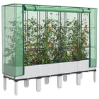 Plantenbak verhoogd 160x40x140 cm poly rattanlook