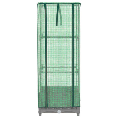 Plantenbak verhoogd met kashoes 40x40x123 cm rattanlook