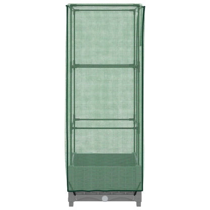 Plantenbak verhoogd met kashoes 40x40x123 cm rattanlook