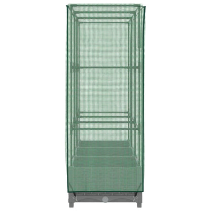 Plantenbak verhoogd met kashoes 120x40x123 cm rattanlook