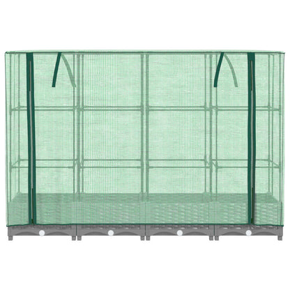 Plantenbak verhoogd met kashoes 160x40x123 cm rattanlook