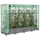 Plantenbak verhoogd 160x40x23 cm poly rattanlook