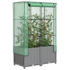 Plantenbak verhoogd 80x40x138 cm poly rattanlook