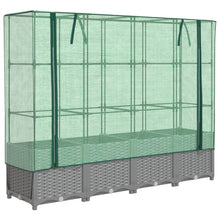 Plantenbak verhoogd met kashoes 160x40x138 cm rattanlook