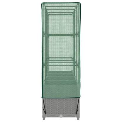 Plantenbak verhoogd met kashoes 160x40x138 cm rattanlook
