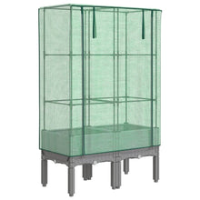 Plantenbak verhoogd met kashoes 80x40x140 cm rattanlook