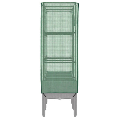 Plantenbak verhoogd met kashoes 120x40x140 cm rattanlook