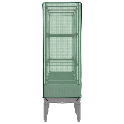 Plantenbak verhoogd met kashoes 160x40x140 cm rattanlook