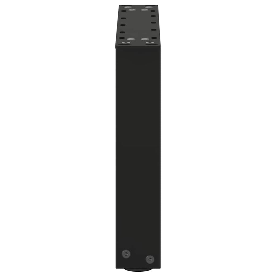 Salontafelpoten 2 st U-vormig 30x(30-31) cm staal zwart