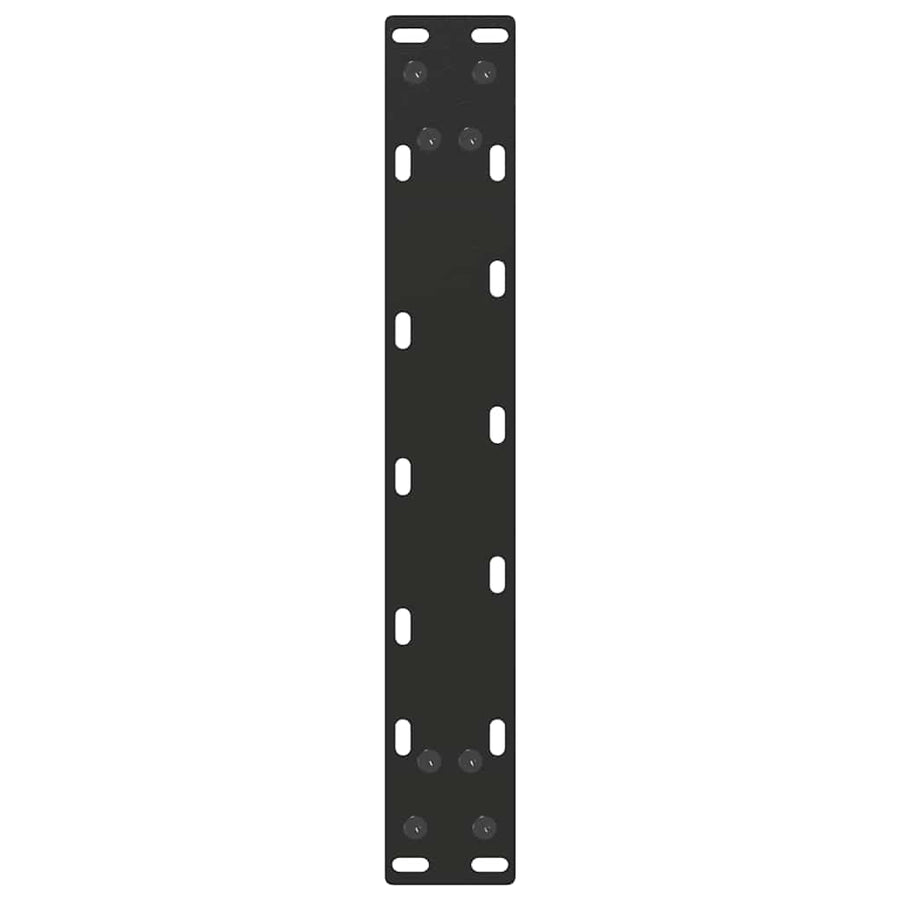 Salontafelpoten 2 st U-vormig 30x(30-31) cm staal zwart