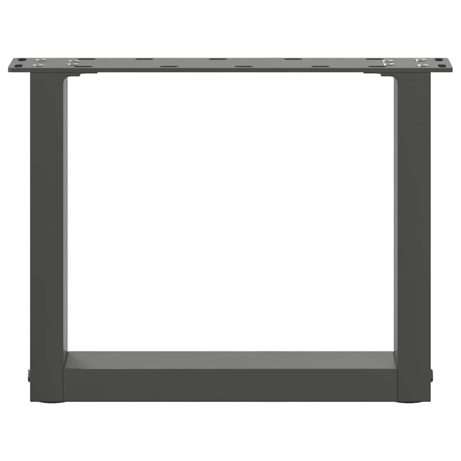 Salontafelpoten 2 st U-vormig 30x(30-31) cm staal antraciet