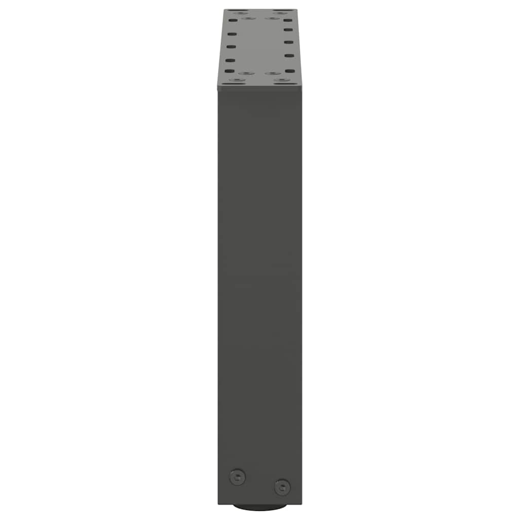 Salontafelpoten 2 st U-vormig 30x(30-31) cm staal antraciet
