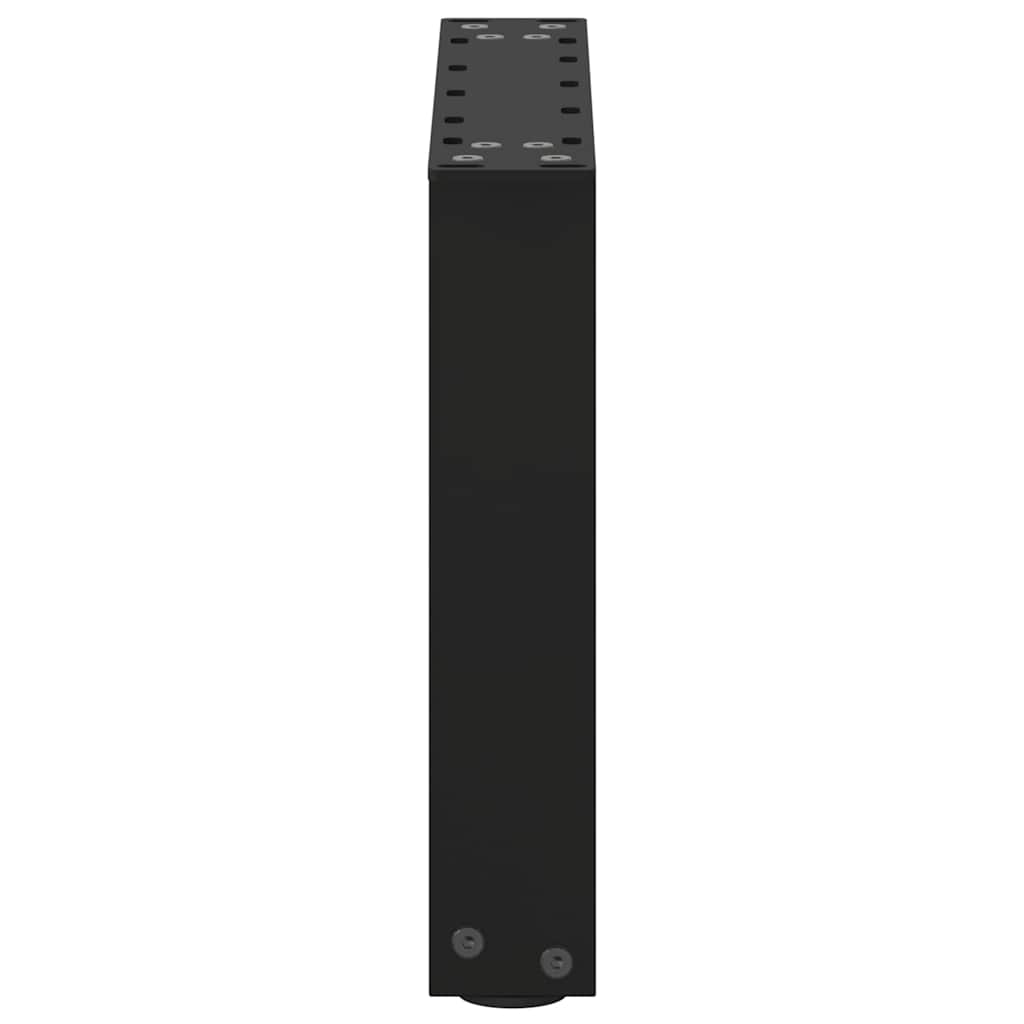 Salontafelpoten 2 st U-vormig 40x(30-31) cm staal zwart