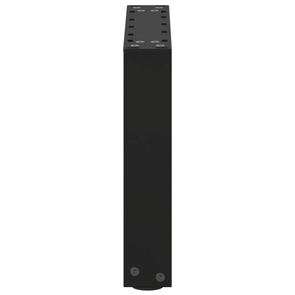 Salontafelpoten 2 st U-vormig 40x(30-31) cm staal zwart